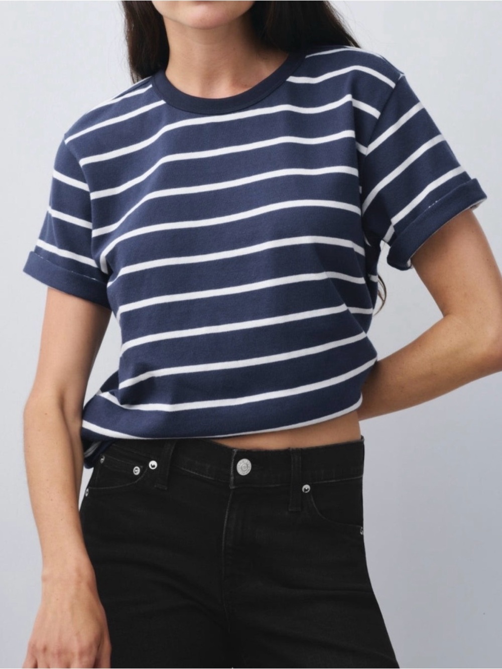 AYR The Practice Tee Dime Knit in Go Fish Size Medium